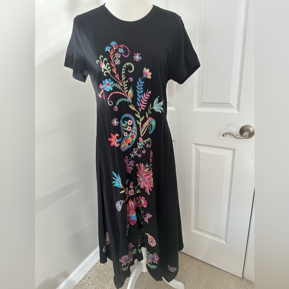 NWT Johnny Was Handkerchief Hem Knit Dress- Karime - Picture 5 of 10